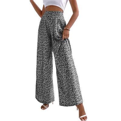 Kwieciste eleganckie spodnie bootcut Jasmin