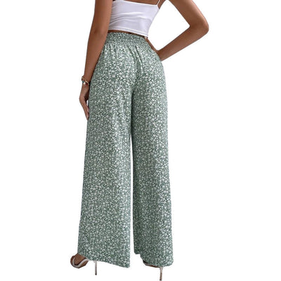 Kwieciste eleganckie spodnie bootcut Jasmin