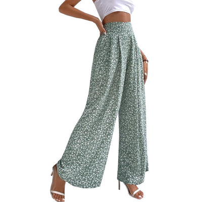 Kwieciste eleganckie spodnie bootcut Jasmin
