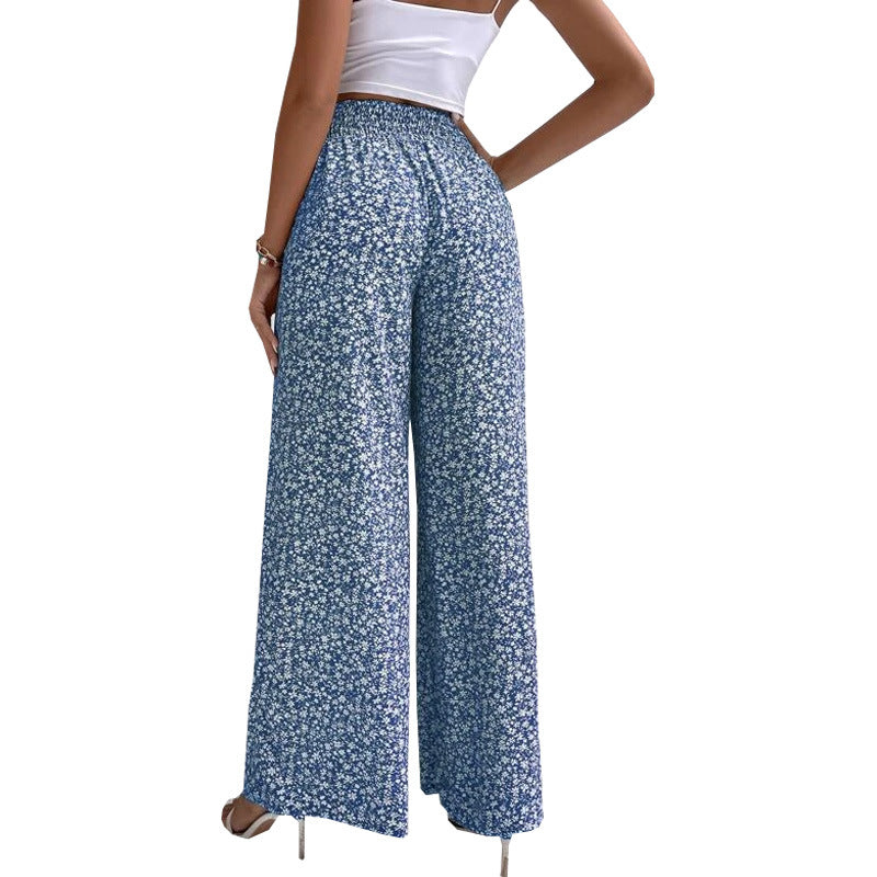 Kwieciste eleganckie spodnie bootcut Jasmin