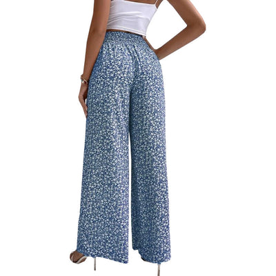 Kwieciste eleganckie spodnie bootcut Jasmin