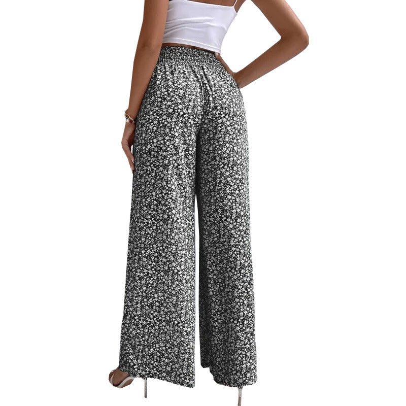 Kwieciste eleganckie spodnie bootcut Jasmin