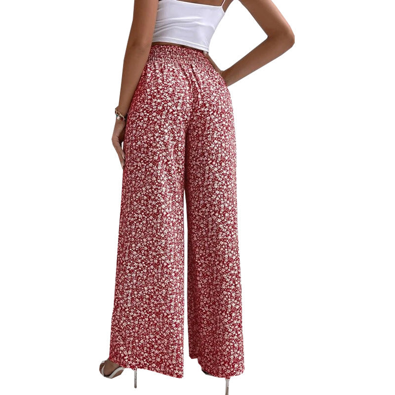 Kwieciste eleganckie spodnie bootcut Jasmin