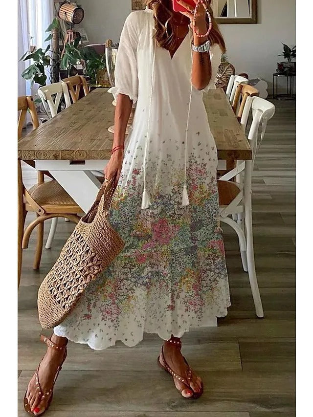 Claudia™ - Elegancka długa sukienka letnia