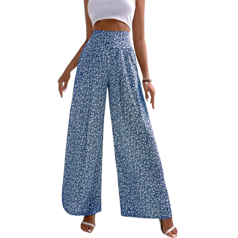 Kwieciste eleganckie spodnie bootcut Jasmin