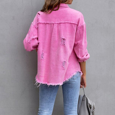 Alicja - Damska Koszula Jeansowa - Casualowy i Modny Look