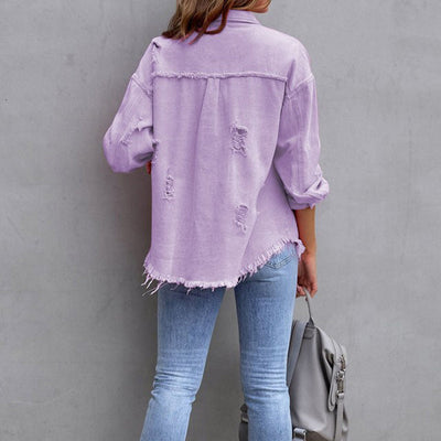 Alicja - Damska Koszula Jeansowa - Casualowy i Modny Look