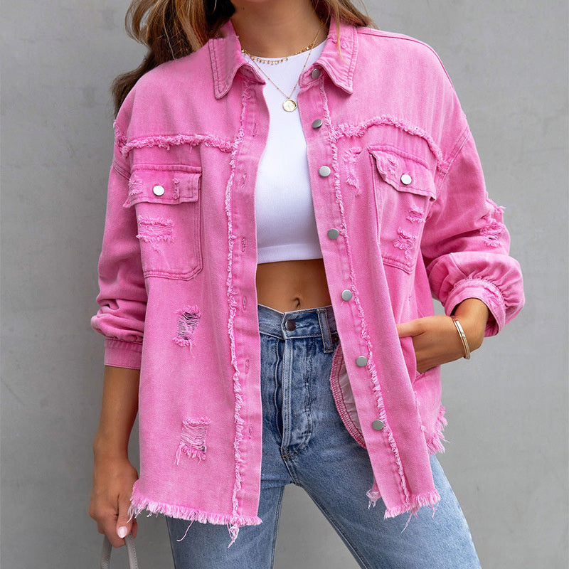 Alicja - Damska Koszula Jeansowa - Casualowy i Modny Look