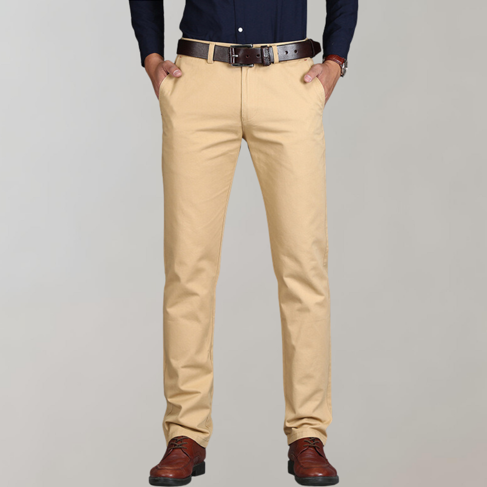 Aleksander - Chino męskie Elegant Pelle