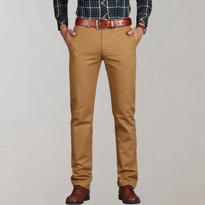 Aleksander - Chino męskie Elegant Pelle
