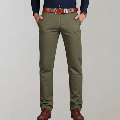 Aleksander - Chino męskie Elegant Pelle