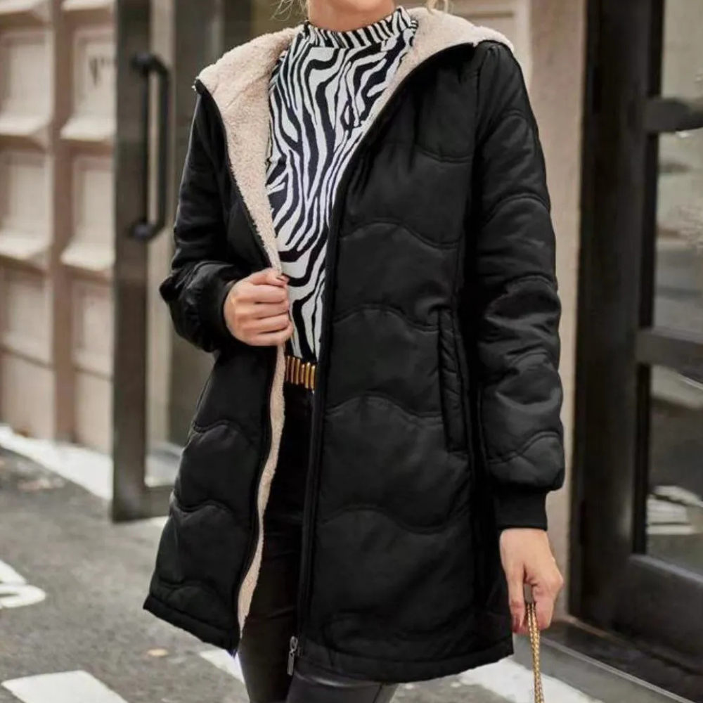 ALEYNA - Raffinato cappotto invernale da donna con un tocco di eleganza classica
