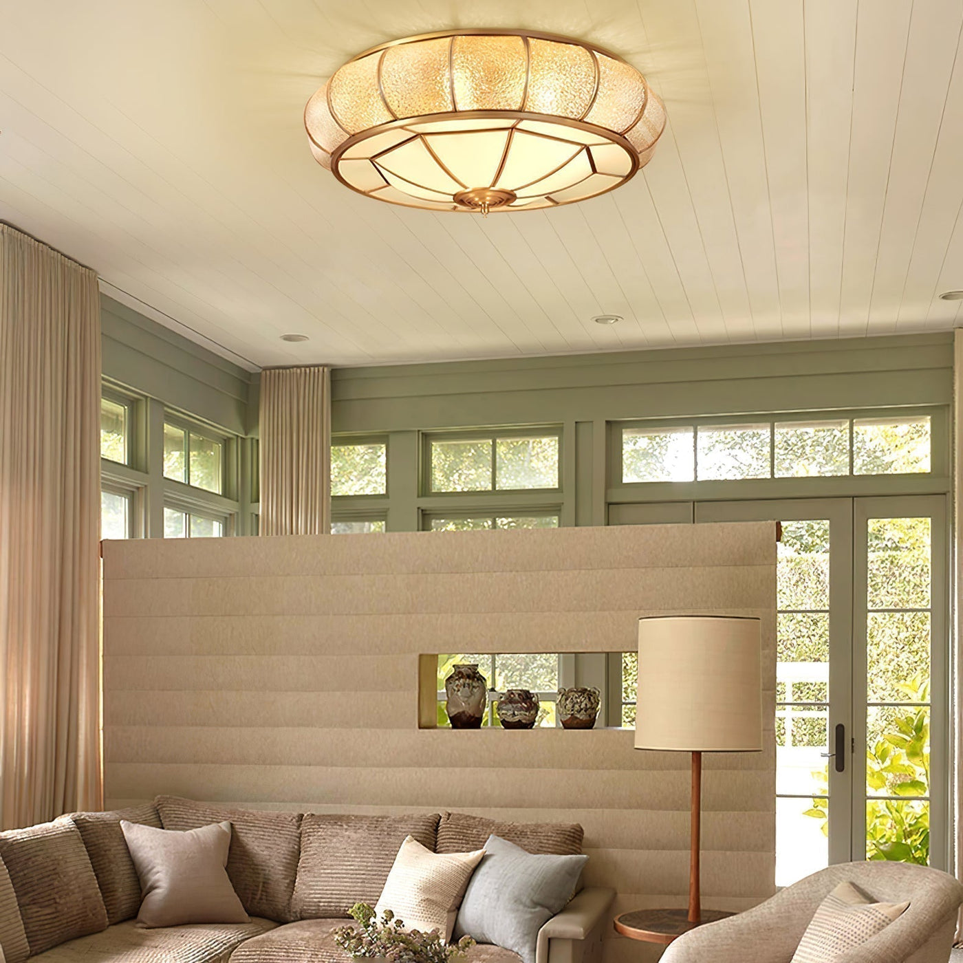 Designerska Lampa Sufitowa z Kryształami Elegancja i Przytulna Atmosfera
