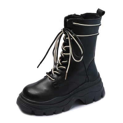 Damskie buty na platformie typu glany