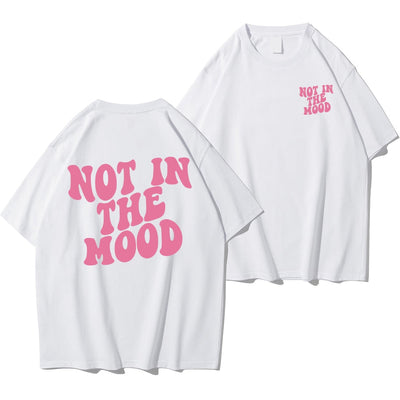 Damski t-shirt oversize Not in the mood