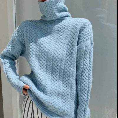 BOUCLÉ COUTURE Sweter z golfem