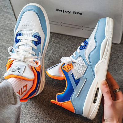 Męskie wysokie sneakersy w stylu koszykarskim