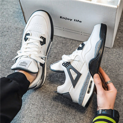 Męskie wysokie sneakersy w stylu koszykarskim