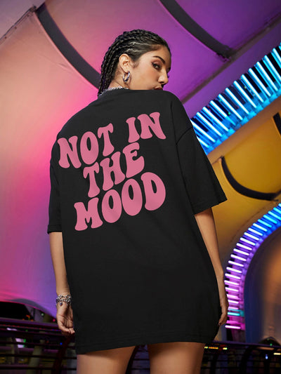 Damski t-shirt oversize Not in the mood