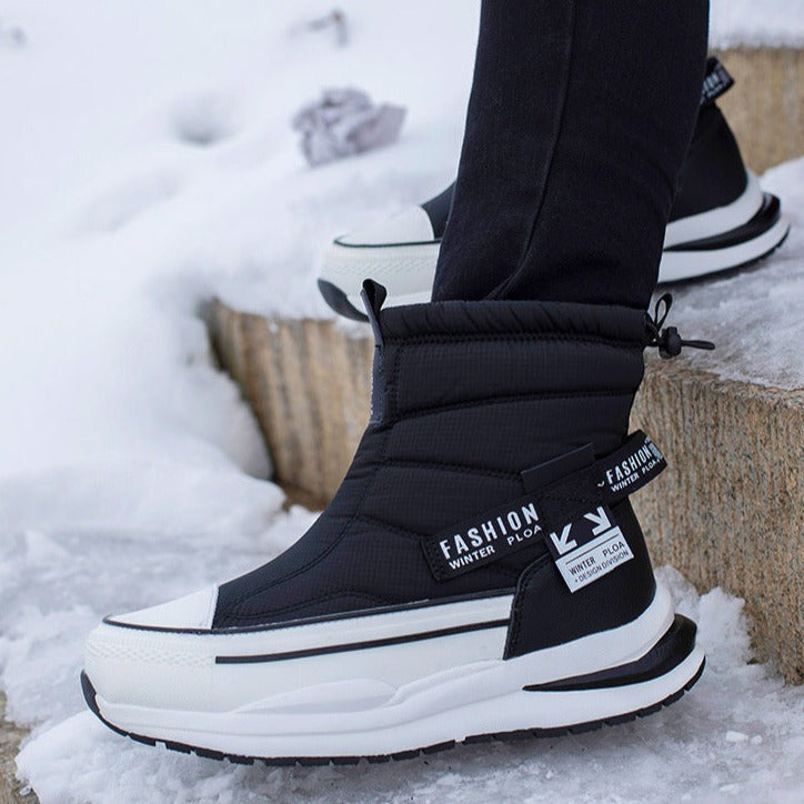 Męskie buty zimowe Groovywish Wielokolorowe buty wodoodporne