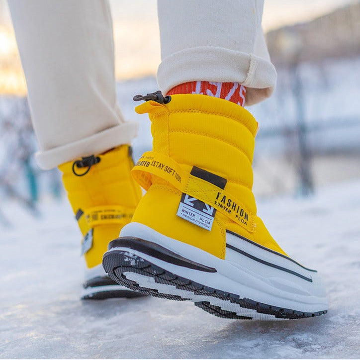 Męskie buty zimowe Groovywish Wielokolorowe buty wodoodporne