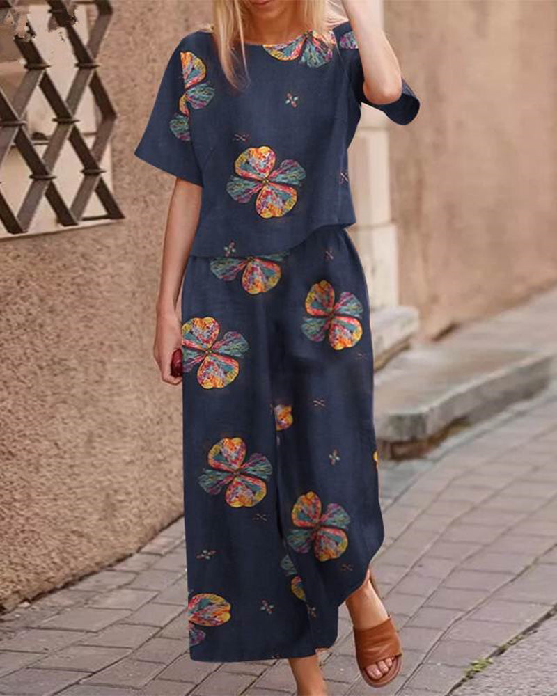 Alicja - Komplet damski lounge loose-fit - Casualowy komfort w nowoczesnym stylu