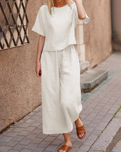 Alicja - Komplet damski lounge loose-fit - Casualowy komfort w nowoczesnym stylu