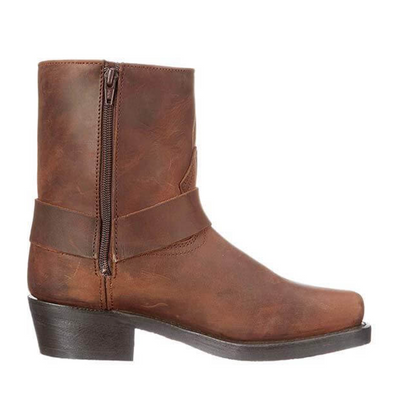 Logan Męskie Botki – Skórzane Vintage Buty za Kostkę ze Stabilną Podeszwą i Wyrazistym Designem