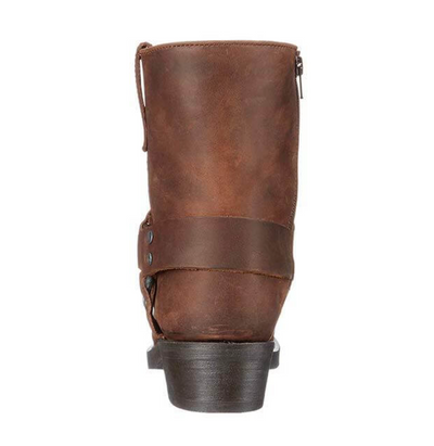 Logan Męskie Botki – Skórzane Vintage Buty za Kostkę ze Stabilną Podeszwą i Wyrazistym Designem