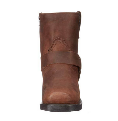 Logan Męskie Botki – Skórzane Vintage Buty za Kostkę ze Stabilną Podeszwą i Wyrazistym Designem