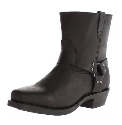 Logan Męskie Botki – Skórzane Vintage Buty za Kostkę ze Stabilną Podeszwą i Wyrazistym Designem