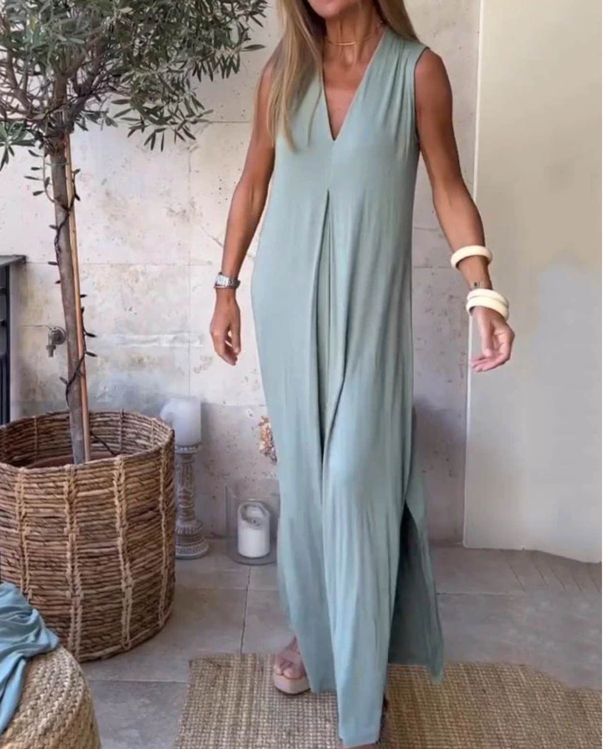 Alda | Luźna sukienka maxi