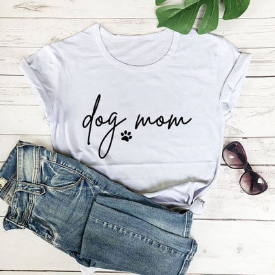 Min — T-shirt z krótkim nadrukiem i okrągłym dekoltem w stylu Casual Chic Vibes