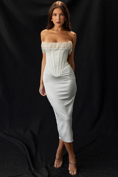 Samanta - Elegancka sukienka gorsetowa damska