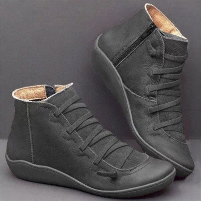 Brielle | Skórzane buty śniegowe