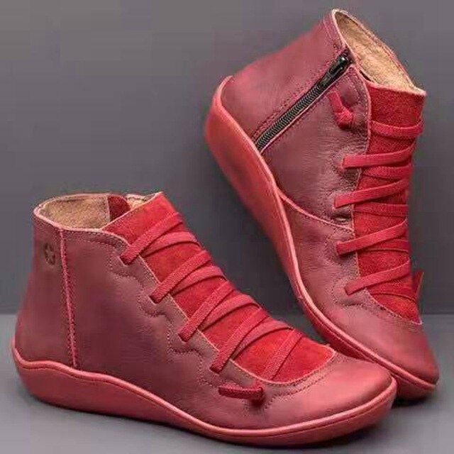 Brielle | Skórzane buty śniegowe
