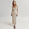 Elegancka dzianinowa sukienka maxi ABIGAIL - stylowy dodatek do Twojej garderoby!