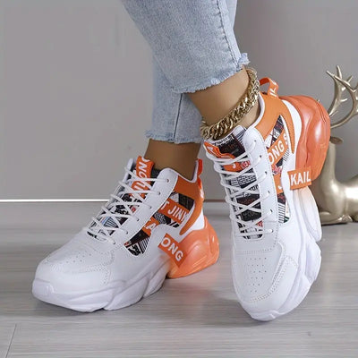 Damskie sneakersy w blokach kolorów
