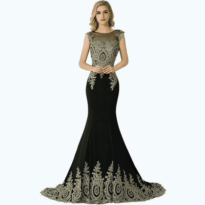 Vivano - Zyta Rhinestone Syrenka sukienki na wesele