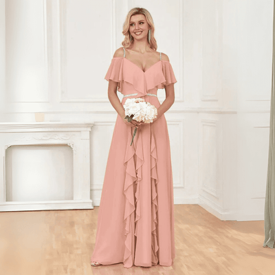 Vivano - Rose Szyfon sukienki na wesele