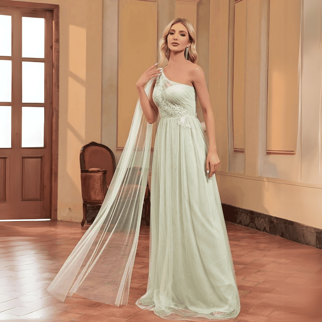 Vivano - Kornelia Jedno ramię sukienki na wesele