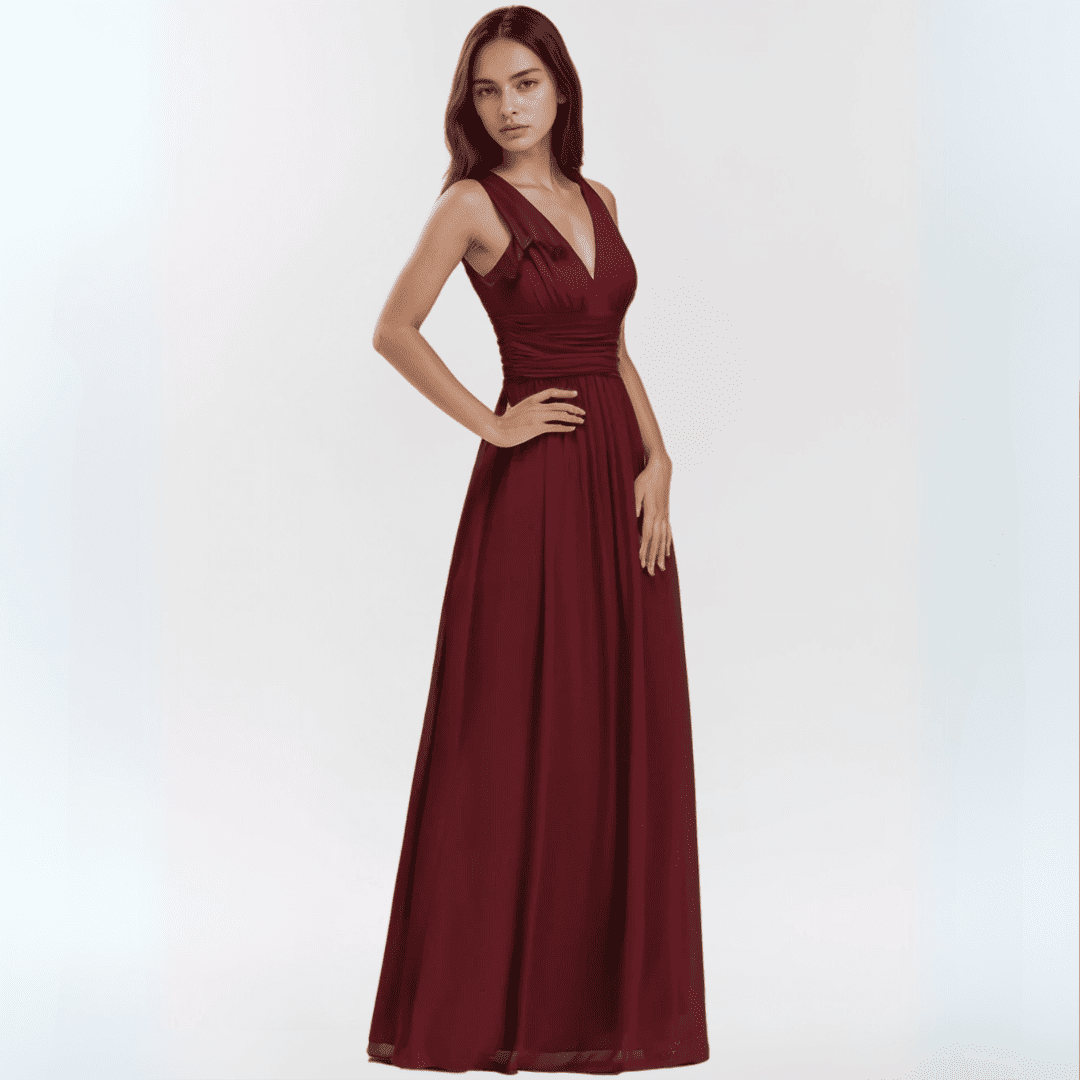 Vivano - Pelagia Elegancki szyfon sukienki na wesele