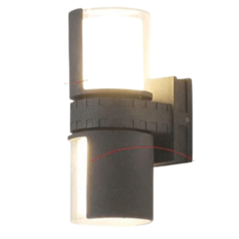 Designerska Lampa Ścienna LED Regulowane i Nowoczesne Oświetlenie Ogrodowe