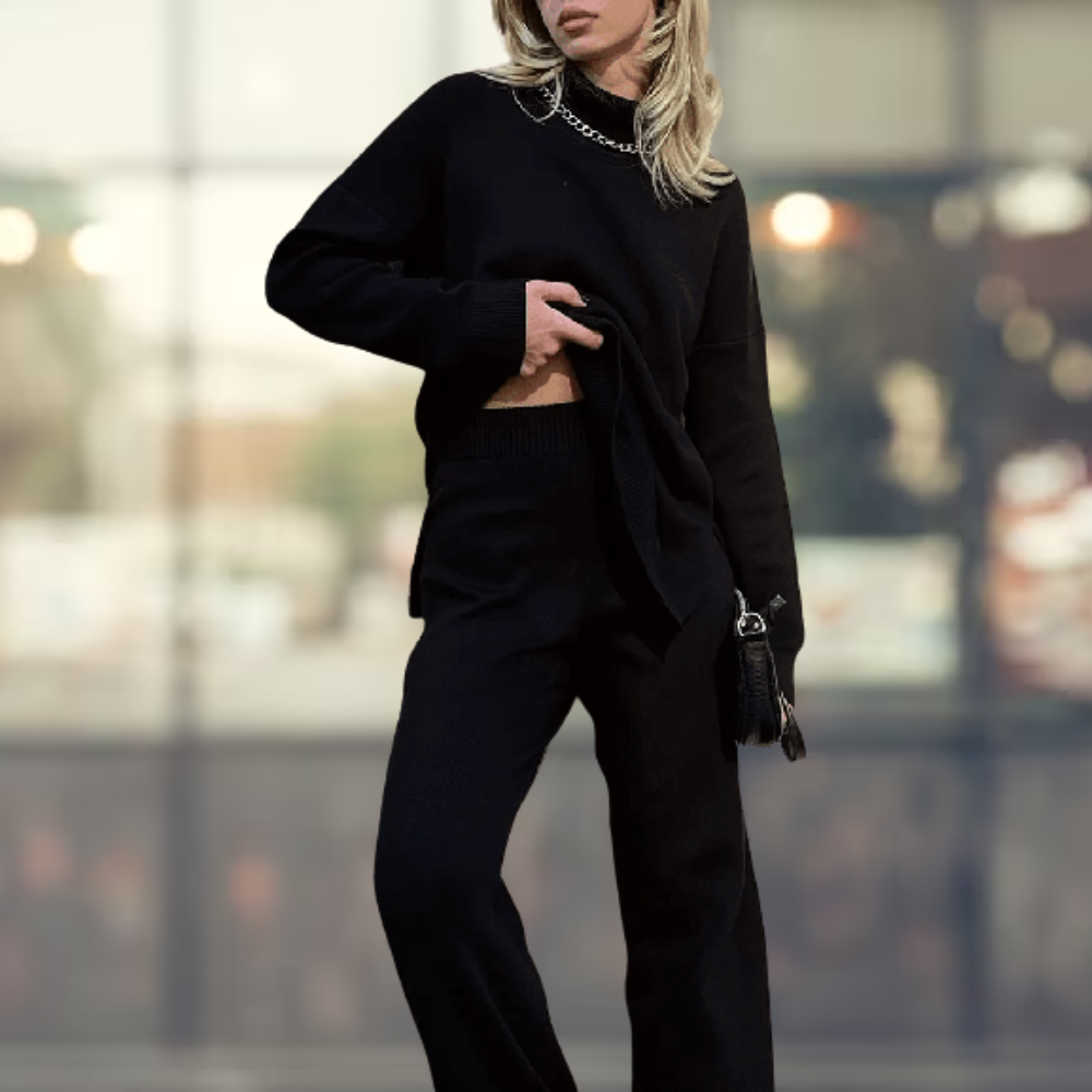 Zarael - Eleganckie swetry z golfem i rozcięciami po bokach dla kobiet