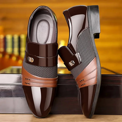 George - Buty męskie w stylu vintage ze szpiczastym noskiem