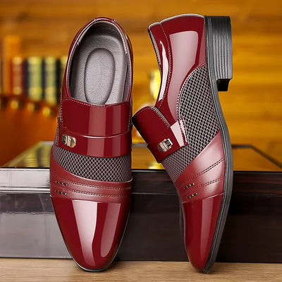 George - Buty męskie w stylu vintage ze szpiczastym noskiem