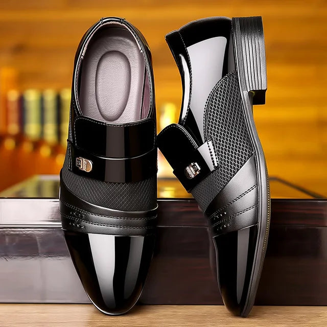George - Buty męskie w stylu vintage ze szpiczastym noskiem