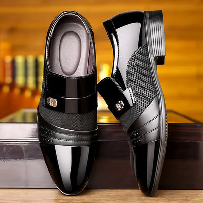 George - Buty męskie w stylu vintage ze szpiczastym noskiem