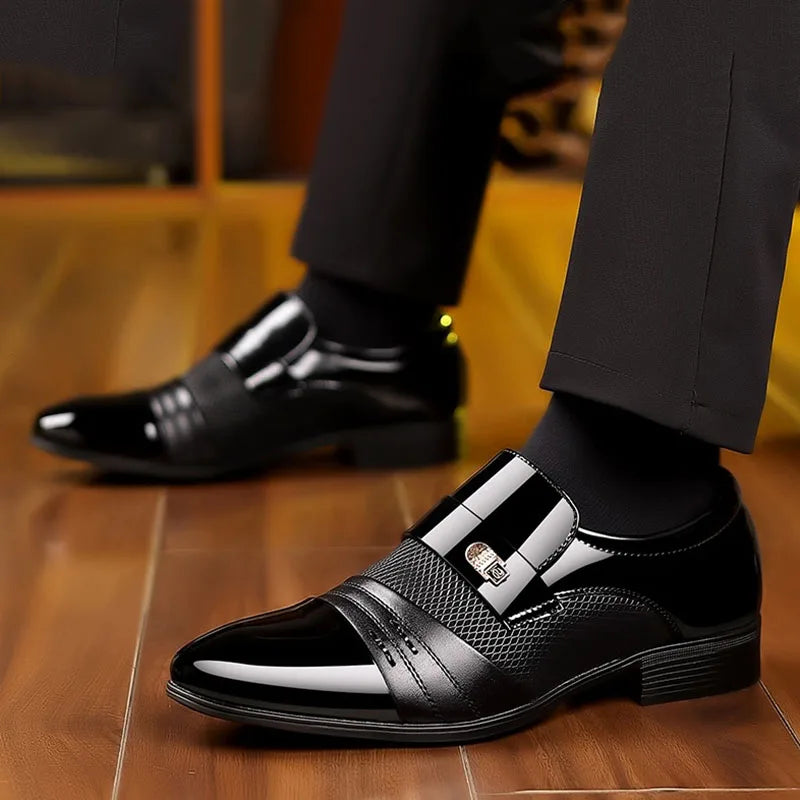 George - Buty męskie w stylu vintage ze szpiczastym noskiem