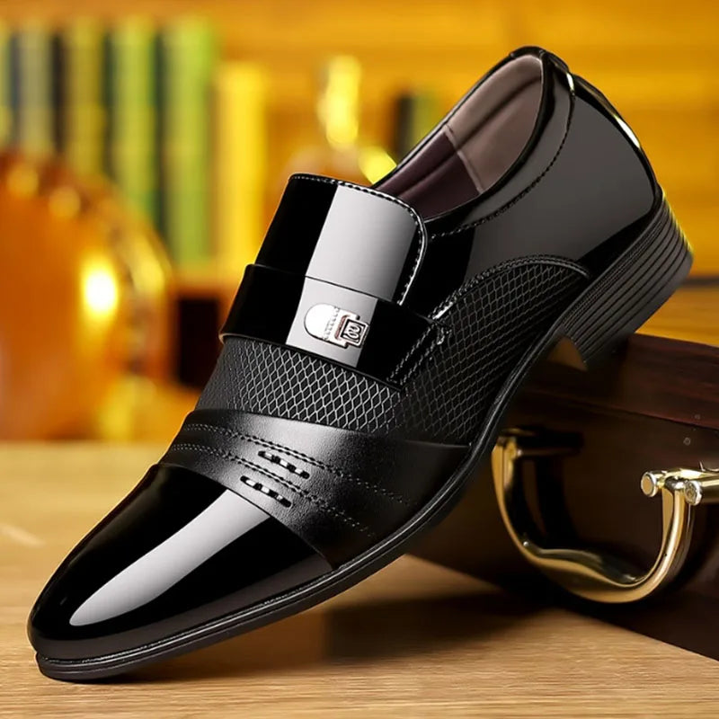 George - Buty męskie w stylu vintage ze szpiczastym noskiem